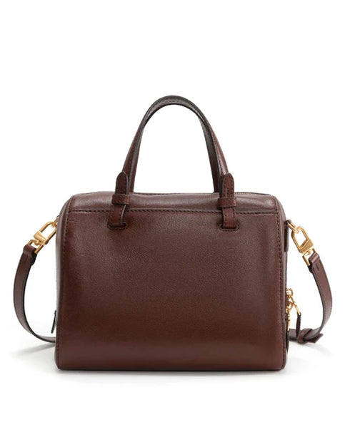 Τσάντα tote/χιαστί δέρμα Celebrity Nannini 22724 καφέ