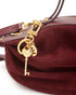 Τσάντα tote/χιαστί δέρμα Camilla Suede Nannini 21332 μπορντό