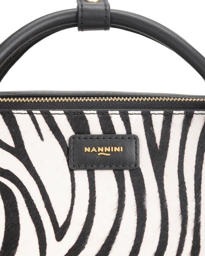 Τσάντα tote/χιαστί δέρμα Joanna Nannini 21881 μαύρο