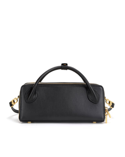 Τσάντα tote/χιαστί δέρμα Joanna Nannini 21881 μαύρο