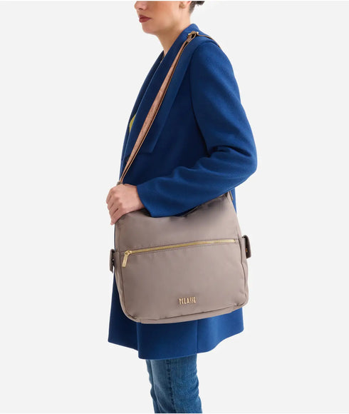 Τσάντα Ώμου/χιαστί Alviero Martini 1a Classe LLD21-9762-0590 πούρο