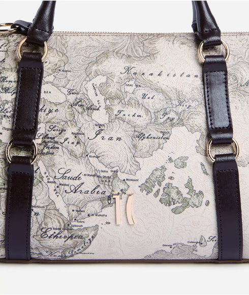 Τσάντα tote/ώμου Alviero Martini 1a Classe LLF96-9950-0590 μπεζ/καφέ
