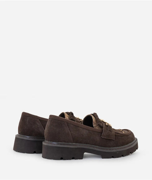 Loafers suede Alviero Martini 1a Classe Z1527-646D-0500 καφέ