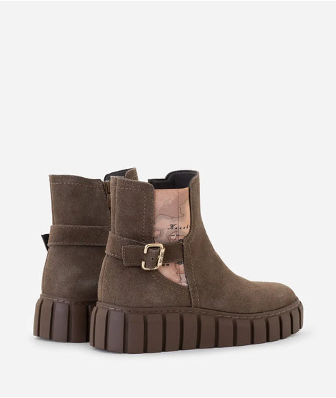 Μποτάκια δερμάτινα suede Alviero Martni 1a Classe Z1565-8646-0035 μπεζ