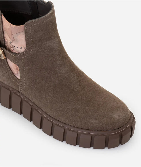 Μποτάκια δερμάτινα suede Alviero Martni 1a Classe Z1565-8646-0035 μπεζ