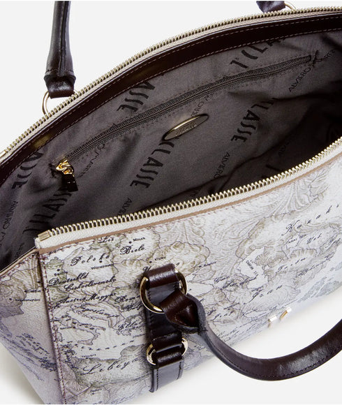 Τσάντα tote/ώμου Alviero Martini 1a Classe LLF96-9950-0590 μπεζ/καφέ