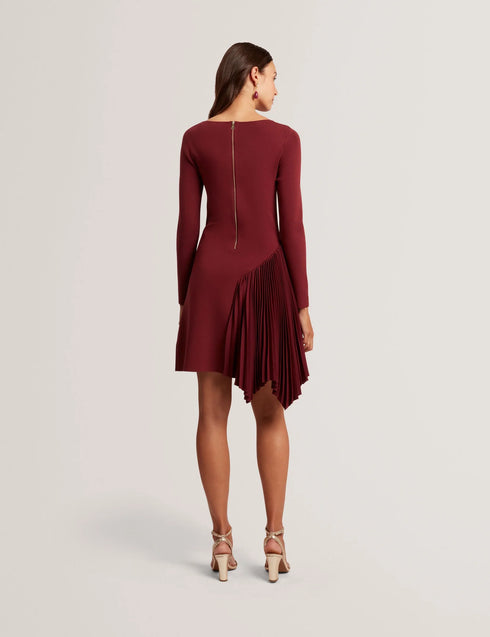 Φόρεμα μίνι Nalree Ted Baker 281881-maroon