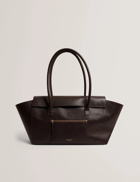 Τσάντα ώμου δερμάτινη Toniie Ted Baker 285564-brn-choc