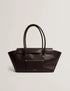 Τσάντα ώμου δερμάτινη Toniie Ted Baker 285564-brn-choc