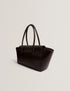 Τσάντα ώμου δερμάτινη Toniie Ted Baker 285564-brn-choc