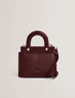 Τσάντα tote/χιαστί δερμάτινη Ronia Ted Baker 285585-dk-red