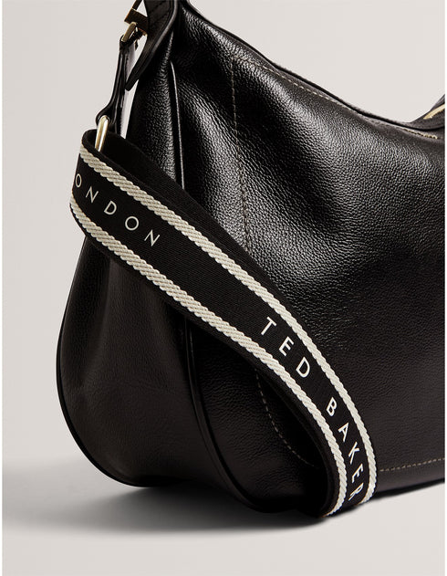 Τσάντα ώμου/χιαστί δερμάτινη Lyshia Ted Baker 281397 μαύρο