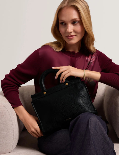 Τσάντα tote/χιαστί δερμάτινη Rollia Medium Ted Baker 285934-black