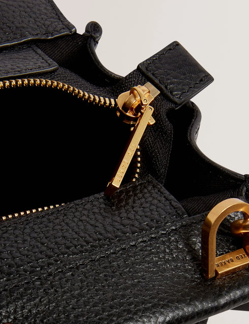 Τσάντα tote/χιαστί δερμάτινη Rettia Large Ted Baker 285935-black