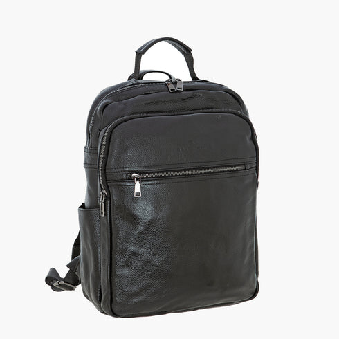Σακίδιο πλάτης δερμάτινο Bartuggi 718-515365 μαύρο