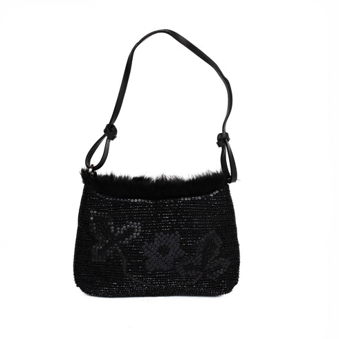 Βραδινό τσαντάκι Roccobarocco ROBS35502 μαύρο