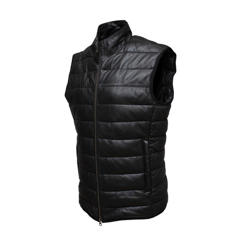 Ανδρικό Δερμάτινο Γιλέκο Guy Laroche 814-01 μαύρο