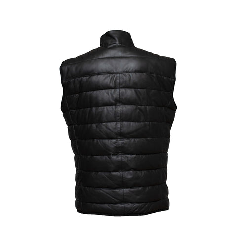 Ανδρικό Δερμάτινο Γιλέκο Guy Laroche 814-01 μαύρο