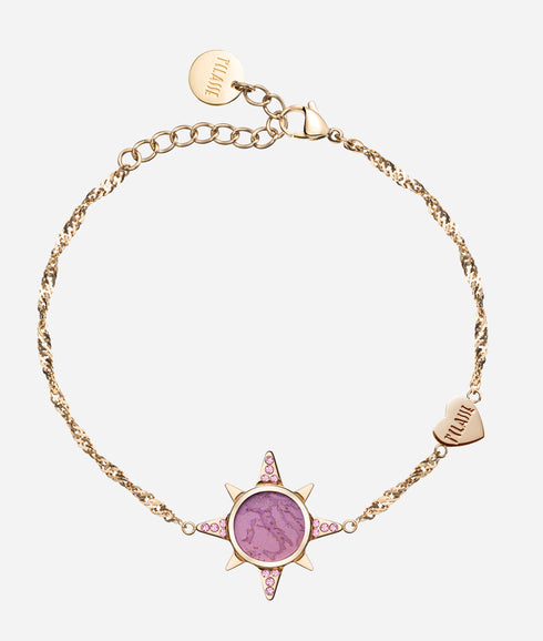 Βραχιόλι αλυσίδα πυξίδα Alviero Martini 1a Classe 1696947 χρυσό