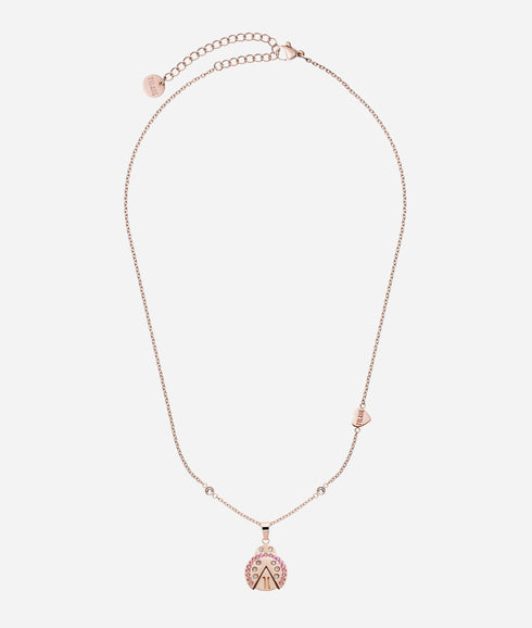 Κολιέ αλυσίδα πασχαλίτσα Alviero Martini 1a Classe 1696954 ροζ/χρυσό