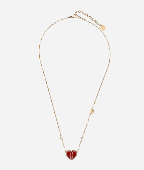 Κολιέ αλυσίδα καρδιά Alviero Martini 1a Classe 1693501 χρυσό/κόκκινο