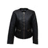 Γυναικείο Δερμάτινο τζάκετ καπιτονέ Guy Laroche 428-01 μαύρο