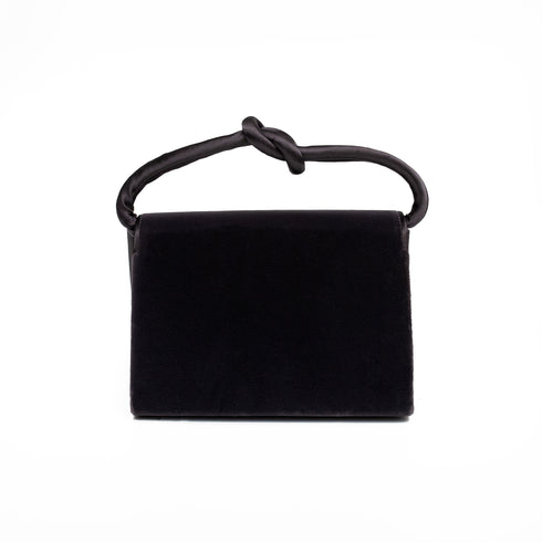 Βραδινό τσαντάκι βελούδο Rebecca Molenaar γκρι