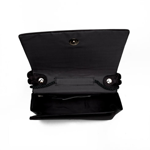 Βραδινό τσαντάκι βελούδο Rebecca Molenaar γκρι