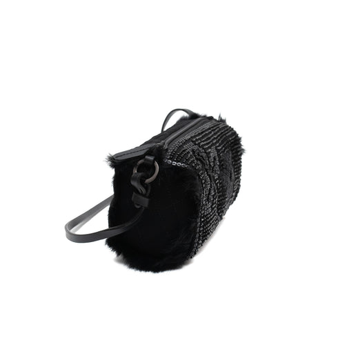 Βραδινό τσαντάκι Roccobarocco ROBS35501 μαύρο