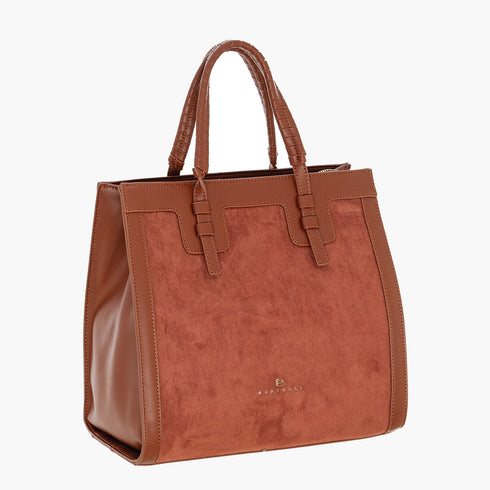 Γυναικεία τσάντα ώμου Bartuggi 718-0083 κάμελ