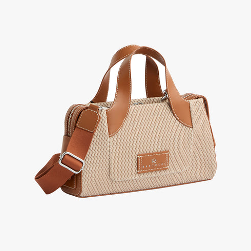 Τσάντα tote/χιαστί Bartuggi 718-24105 πούρο