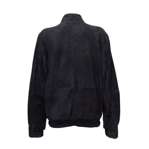 Ανδρικό Δερμάτινο Τζάκετ σουέντ Guy Laroche 725-05 μπλε