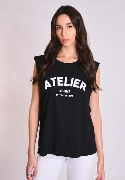 Atelier Top Collectiva Noir AT142J01COT μαύρο