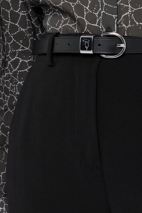 Ζώνη δερμάτινη Trussardi WEL03L60-033 μαύρο