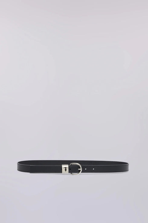 Ζώνη δερμάτινη Trussardi WEL03L60-033 μαύρο