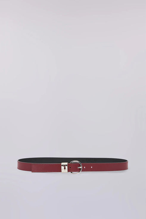 Ζώνη δερμάτινη Trussardi WEL03L60-036 μπορντό