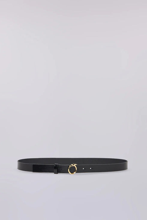 Ζώνη δερμάτινη Trussardi WEL01L60-033 μαύρο