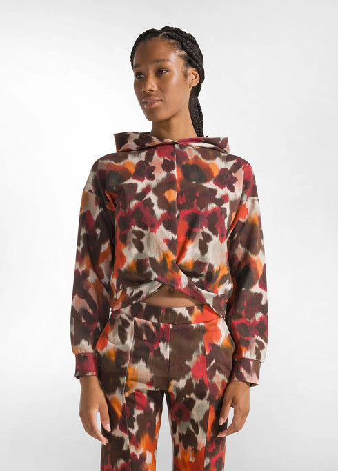 Φούτερ Deha C12040-26710 καφέ/πορτοκαλί