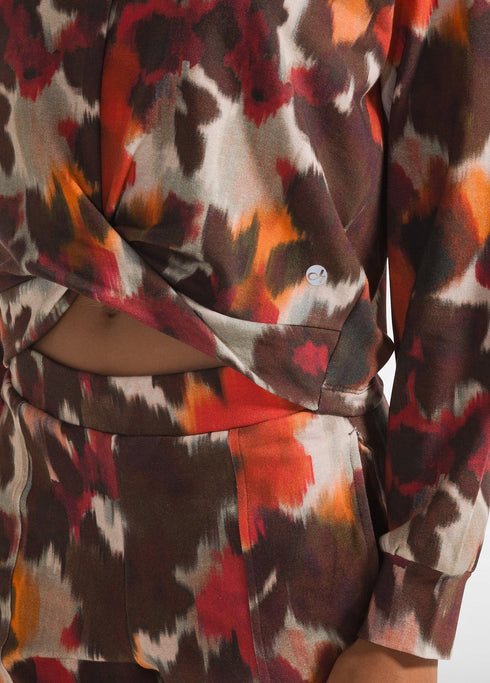 Φούτερ Deha C12040-26710 καφέ/πορτοκαλί