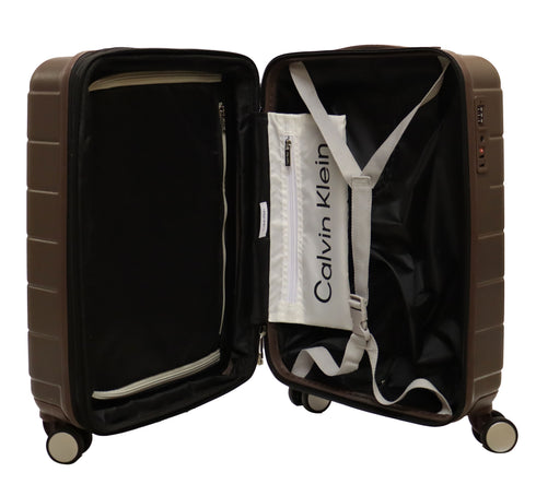 Βαλίτσα Μεσαία 64x40x28 cm Palisades Calvin Klein LH418PS4 καφέ