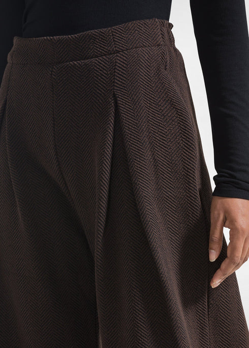 Παντελόνι ζακάρ Deha D32685-48119 καφέ