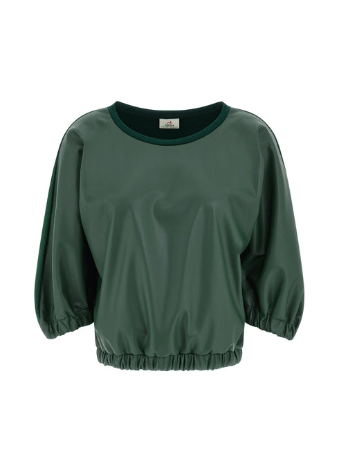 Μπλούζα φούτερ/δερματίνη Deha D93720-87629 πράσινο