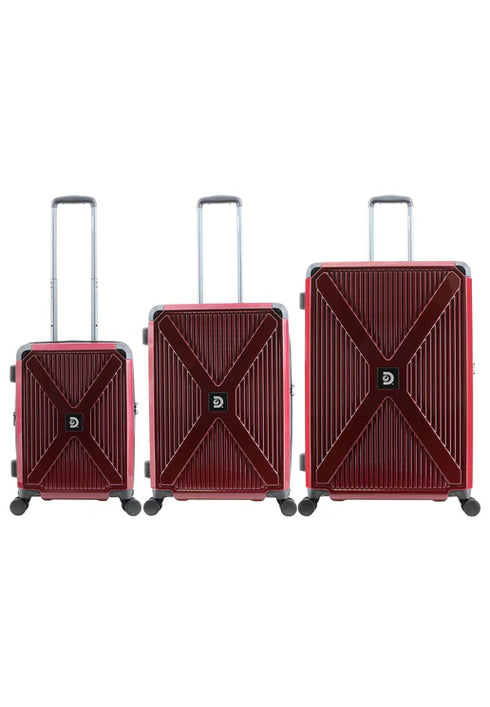 Βαλίτσα μεγάλη 75x50x32cm Discovery DL22HA-71-122 metallic red