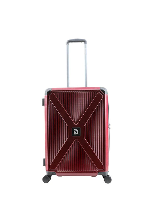 Βαλίτσα μεσαία 64x43x28cm Discovery DL22HA-60-122 metallic red