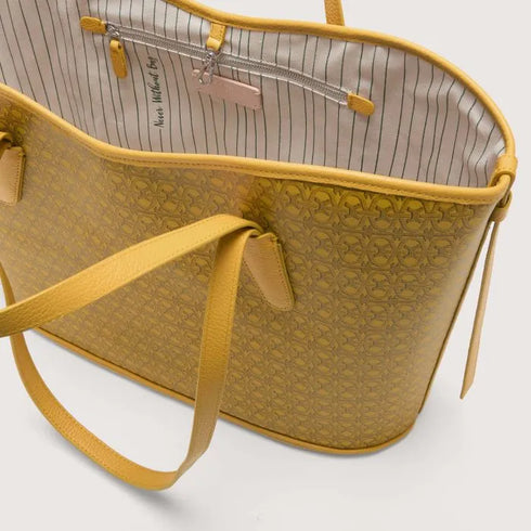 Τσάντα ώμου/tote Monogram Coccinelle E1 SSF 11 04 01 936 κίτρινο