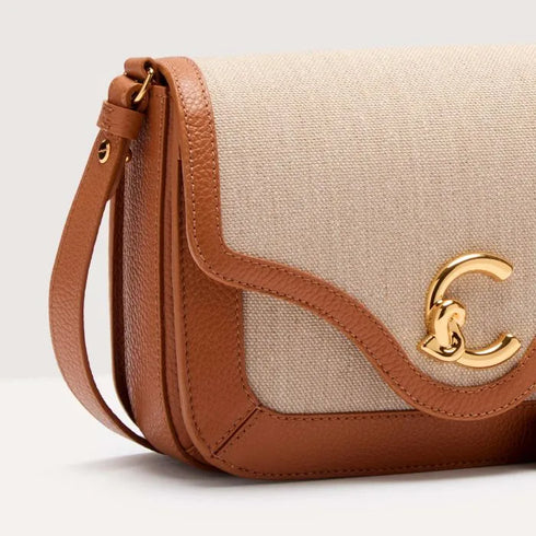 Τσάντα ώμου/χιαστί C-ME Coccinelle E1 SUA 15 01 01 552 ταμπά/μπεζ