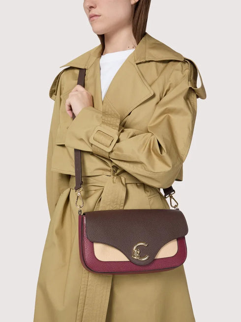 Τσάντα ώμου/χιαστί C-Me Coccinelle E1T1P 120301 732 καφέ/μπορντό