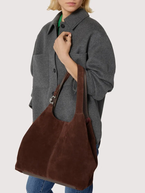 Τσάντα ώμου C-Easy Coccinelle E1THE 110101 W20 καφέ καστόρι