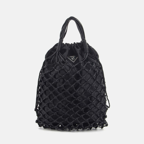 Τσάντα tote/χιαστί Y Not? FNY-001S6 μαύρο