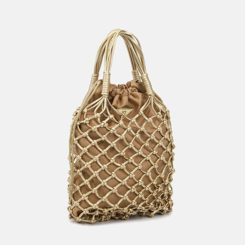 Τσάντα tote/χιαστί Y Not? FNY-001S6 χρυσό